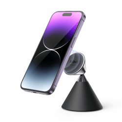 KIWI Design Handyständer, Magnethandyhalter für Schreibtisch 360° Drehbarer Verstellbarer Handyhalter mit Solider Rutschfester Basis, Perfektem Tisch Handy Halterung für Android-Smartphones, iPhone
