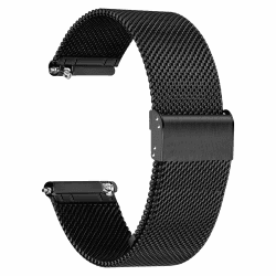 TStrap Metall Uhrenarmband Edelstahl Mesh - Schnellverschluss Armband Uhren für Herren Damen - Weich Ersatz Smartwatch metallarmband Uhr - 10mm 12mm 14mm 16mm 18mm 20mm 22mm