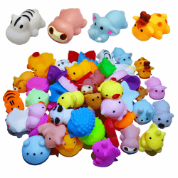 50 Stück (zufällige Lieferung) Mochi Squishy,sensorische Squishy Spielzeug,Kinder Geburtstagsgeschenk, Party Gefälligkeiten, Klassenzimmer Prämien, Goody Bag Stuffers