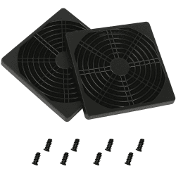 GELRHONR PC Gehäuselüfter Staubfilter,92mm PC Gehäuse Lüfter Staubfilter Mesh Netzabdeckung,80mm Computer Staubdichter Lüfterschutz Staubfilter Abdeckung Grill mit Schrauben - Schwarz (9cm)