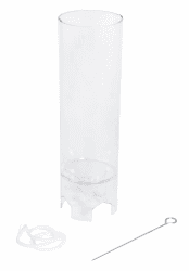 Rayher Kerzengießform, rund, zylindrisch, mit Glockenspitze, Höhe 14 cm, 5 cm ø, Gießform für Wachs, Wachsgießform, Kerzen gießen, 3116800