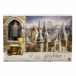 HARRY POTTER Gryffindor Adventskalender - 24 Türchen, zauberhafte Überraschungen, Hogwarts-Gemeinschaftsraum, lebensechtes Gesicht, für Fans ab 6 Jahren, HND80