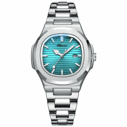 Tiong Damen Uhren,Damen Analog Quarz Armbanduhr mit Edelstahlarmband，Leuchtende wasserdichte Armbanduhr