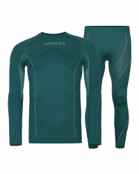 Snocks Thermounterwäsche Herren - Atmungsaktives und warmes Material, Perfekte Passform, Ideal für Verschiedene Sportarten - Skiunterwäsche, Funktionsunterwäsche - Gr. S-3XL