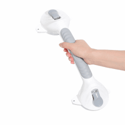 Haltegriff Dusche Ohne Bohren 38CM, 1 x Duschgriff mit Saugnapf, 2023 Eine Neu Gestaltete