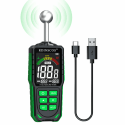 Wiederaufladbar Feuchtigkeitsmessgerät Wand RDINSCOS Feuchtigkeitsmessgerät für Wände mit Farb-LCD WandFeuchtemessgerät Mauerwerk 20-40mm Feuchtigkeitsmesser für Wände,Holz,Putz,Mauerwerk (MT36)