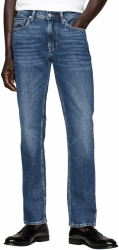 Tommy Hilfiger Herren Jeans Hose Straight Denton aus Baumwolle 34W / 32L Denim (Hiker Indigo)