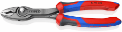 KNIPEX TwinGrip Front- und Seitengreifzange mit Comfort-Griffen grau atramentiert 200 mm 82 02 200 SB