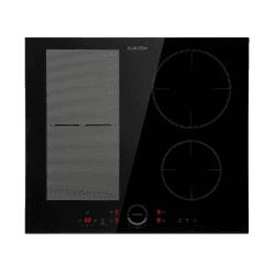 Klarstein Induktionskochfeld, Glaskeramik Kochfeld, mit 4 Platten, Einbau- mit Touch-Display, Digitalanzeige und Timer-Funktion, Schnelles Aufheizen, 7000 Watt