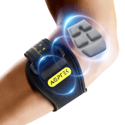 AGPTEK Ellenbogenbandage für Damen und Herren, Tennisarm Bandage zur Schmerzlinderung beim Epicondylitis und Sehnenentzündungen, verstellbare und rutschfeste Ellenbogenschoner für Tennis, Golf, Padel