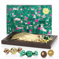 Venchi – Weihnachtskollektion – Geschenkbox mit verschiedenen Perlen-Pralinen, 230 g – Mit ganzen Haselnüssen und Pistazien – Geschenkidee – Glutenfrei
