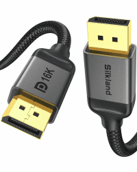 Silkland Displayport-Kabel 2.1/2.0 5M, 4K@144Hz/165Hz/240Hz, 8K@120Hz, 10K/16K@60Hz, 40Gbps, HDR, DSC 1.2, G-Sync & Free-Sync, DP Kabel 5M 2.1 für Gaming Monitor, Grafikkarte