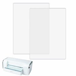 2 Stück/1 Paar Schneidepads, kompatibel mit BSP & BS Switch Plus Stanzmaschine, transparente Polycarbonat-Kunststoff-Schneideplatten, Pads zum Prägen und Basteln (31,7 x 21,5 x 0,3 cm)