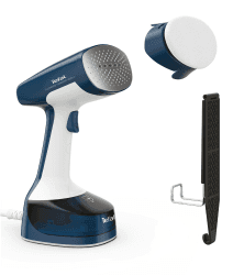 Tefal DT7130 Access Steam Easy Dampfbürste | 1400 Watt | 150 ml Wassertank | 2,6 m Netzkabel | bis zu 8 Min. Steamen | schnelles Aufheizen | 25 g/Min. kontinuierliche Dampfabgabe | Weiß/Blau