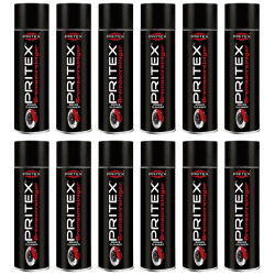 PRITEX - Bremsenreiniger Spray 12 x 500 ml Auto Auto Teilereiniger zur Entfettung von Bremsen, Kupplungen, Motor- & Maschinenteilen – rückstandsfrei & umweltneutral - Premium Qualität