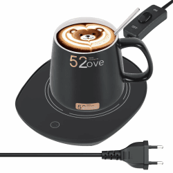 Coffee Mug Warmer, Electric Heating pad with Power Protection Switch for Heating Drinks, Milk, Tea and hot Chocolate (with Mug)
