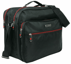 BAG STREET - Arbeitstasche für Männer - Flugbegleiter - Herrentasche - Nylon (Schwarz)