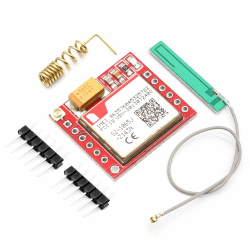 GPRS GSM Breakout Module Binghe GPRS GSM MicroSIM Module mit Quad-Band 850/900/1800/1900MHz SIM-Kartenslot + PCB Antenna, 3.7~4.2V, TTL serielle Schnittstelle Geeignet für IoT-Geräte
