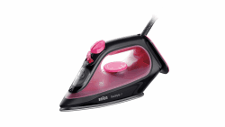 Braun TexStyle 1 SI1070PU, Bügeleisen mit 4 Jahren Unterstützung, SuperCeramic Platte, Präzisionsspitze, 130g,min, Nachfüllung von 220ml, Eco Modus, Tropfschutzsystem, 2000W, Violett