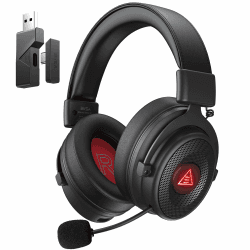 EKSA Wireless Gaming Headset Bluetooth, 2.4GHz USB-C & USB Schnittstelle Headset Kabellos, 50Hrs Akkulaufzeit, Ausziehbares Mikrofon Geräuschunterdrückung, Ohne Kabel, für PC/PS4/PS5/Mac,E900BT