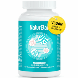 Probiotika Darmsanierung Kapseln, 23 Bakterienstämme mit aktiver B-Komplex und Akazienfaser, Magensaftresistent, Vegan, 20,5 Mrd KbE/Tagesdosis, in Deutschland produziert, 60 Kapseln, Naturelan