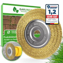 Garlingo Fugenbürste | Kompatibel mit Gloria Multibrush und anderen Drahtbürsten | 10 mm Breite | Weedbrush Zubehör Ersatzbürste Fugen Bürste