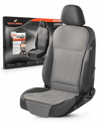 Walser Autositzauflage Lewis, Universelle PKW-Sitzauflage grau, Auto-Sitzaufleger, Autositzschoner Vordersitze, PKW-Sitzaufleger, LKW-Sitzauflage