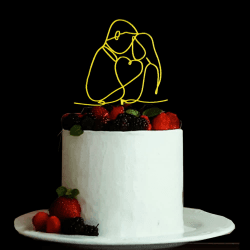 ENYACOS cake topper hochzeit tortendeko hochzeit mr & mrs deko hochzeit hochzeitstorte deko mr und mrs deko tortendeko hochzeitstorte tortenstecker hochzeit torten topper hochzeit (A)