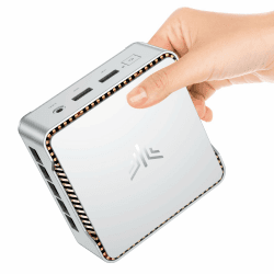 NiPoGi Mini PC Ιntel Alder Lake-N97(4C/4T, bis zu 3,6 GHz), 8 GB DDR4 256 GB M.2 SSD Mini Desktop Computer W-11 Pro, HDMI 2.0, DP, Dual-WiFi, 4K Dual Display E2 Micro-PC mit VESA für Schule/Büro/Heim.