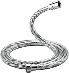 GRIFEMA COMPLENTOS-G851 Brauseschlauch, Verdrehsicher in Edelstahl-Optik (150 cm) / Extrem flexibler Duschschlauch, Chrom