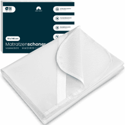 Matratzenschoner 70x140 cm wasserdicht - Matratzenauflage als Nässeschutz für Kinder oder bei Inkontinenz - Waschbarer Matratzenschutz mit 4 Eckgummis - Kein Knistern - Oeko-TEX 100 & Made in EU