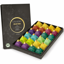 Creano Premium Bio Kräutertee Geschenkset „ORGANIC HERBAL TEA“ - 24 Pyramiden-Teebeutel in 9 unterschiedlichen Sorten - 60g - NEUHEIT 2024*