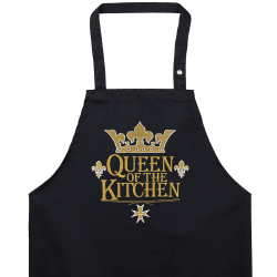 EXPRESS-STICKEREI Schürze backen - Kochschürze Damen/Männer mit lustigem Spruch - Schürze bestickt mit Tasche Küchen-Schürze verstellbar Herren - Küchen Geschenk für Bäcker Weihnachten Muttertag