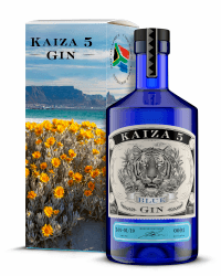 KAIZA 5 BLUE GIN – 0,7 l - 43% | Gin aus Südafrika/Kapstadt | Blumig, beerig, frisch | Holunder, Blaubeere und Drachenfrucht | Blumig, beerig, frisch BEACH