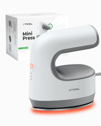 xTool Mini Transferpresse- Ultraleichte tragbare kleine Hitzepresse mit 200K NTC schnellerem Aufheizen & 4-Schicht-Schutz, Mini Bügeleisen für Basteln, T-Shirts, Schuhe, Hüte, DIY