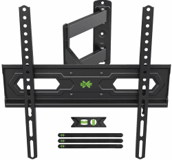 USX-MOUNT TV Wandhalterung Schwenkbar für 26-55 Zoll Fernseher bis zu 36 kg, Wandhalterung Fernseher Max VESA 400x400 mm, Neigbare Ausfahren TV Halterung, XMM020