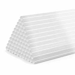 Durchsichtig Heißklebestifte 7 x 130 mm 80Stück, Klebestick zum DIY und Reparieren, Extra Power Klebstoff für Heißklebepistolen