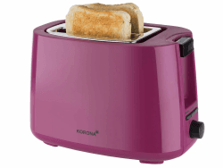 Korona 21134 Toaster | 2-Scheiben-Toaster mit Brötchenaufsatz | Auftau- und Aufheizfunktion | 7 Bräunungsstufen | 750 Watt | Beere