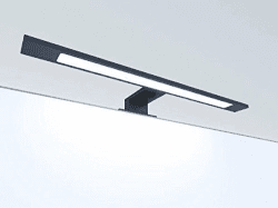 LED Badleuchte schwarz 450mm Spiegellampe Spiegelleuchte Aufbauleuchte, Lichtfarbe:neutralweiß