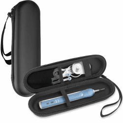 ProCase Elektrische Zahnbürste Etui für Oral B/Oral-B Pro/Philips Sonicare Electric Toothbrush Hülle Oral B Reiseetui Elektrischer Zahnbürstenhalter Behälter Travel Case -Schwarz