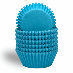 Gcardist 300 Stück Standard-Muffinförmchen Cupcake-Becher Lebensmittelqualität Einheitliche Blau Grün Farbe Muffinpapier Backförmchen Cupcake-Hüllen (Standardgröße)