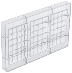 Decora 0050147 SCHOKOLADENFORM TAFEL 100 G 127 X 72 X 11 H MM, Polycarbonate, Durchsichtig, Durchsichtig