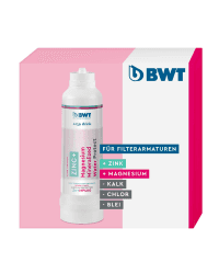 BWT Wasserfilter AQA drink Zinc + MP400 | Filterkerze mit Zink & Magnesium | Wasserfilter Trinkwasser | Filtert Kalk, Chlor, Blei & Kupfer