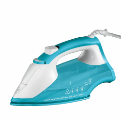 Russell Hobbs Dampfbügeleisen [2400W, 115g Extra-Dampfstoß] Bügeleisen (240ml Wassertank, antihaftbeschichtete Keramik Bügelsohle, Antikalk & Tropfstopp, Sprühwasser-Funktion, Vertikaldampf) 26482-56