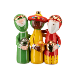 Alessi Uno, Due, Tre Re Magi AGJ01 4 - Design Figur aus Porzellan, Handdekoriert