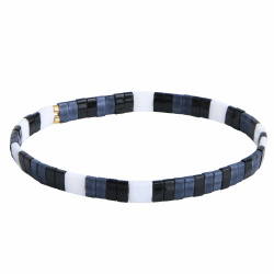 KELITCH Damen Tila Beads Charm Armband Stretch Armbänder Candy Colors Wrap Freundschaftsarmbänder