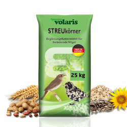 Eggersmann volaris 25 kg Volaris Streukörner | Fett-& Energiereich | für alle Vogelarten | Vogelfutter Wildvögel ganzjährig | Wildvogelfutter Sonnenblumenkerne