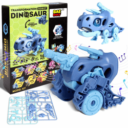 Dinosaurier Transformationsroboter Spielzeug mit Deformation Triceratops und Geschütz, Actionfiguren -Spielzeug für Jungen und Mädchen