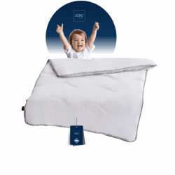 LILENO HOME Kinder 4-Jahreszeiten Bettdecke 100x135 cm [1er Set] mit Sanitized Hypoallergen - Kinder-Bettdecke 100x135 cm bestehend aus 2 Bettdecken - als Sommer u. Winter Decke - Kochfest bis 95°C