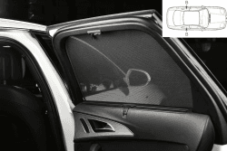 Satz Car Shades (Hintertüren) kompatibel mit BMW X3 (G01) 2017- & iX3 (G08) 2020- (4-teilig), Schwarz